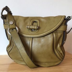 Fossil 1954 Olive Green Leather Adjustable Handbag